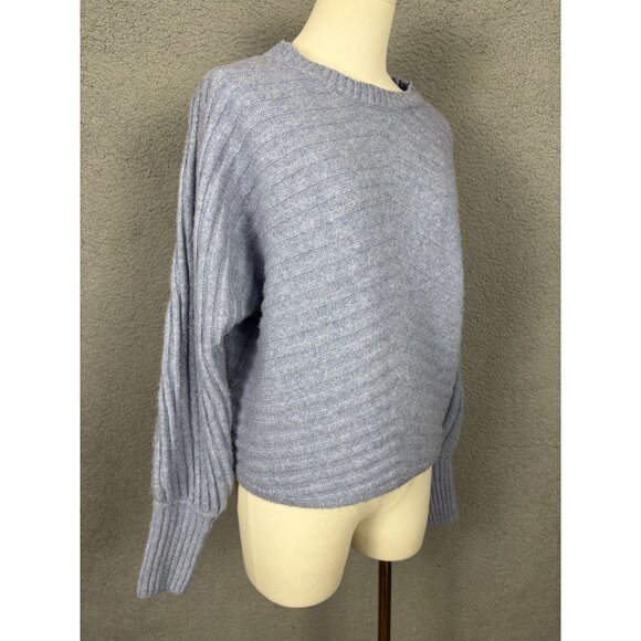 Hippie Rose Juniors' Ribbed Rustic Blue Sweater Medium NWT's. - Picture 3 of 8